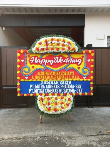 Papan Bunga Pernikahan gondrong