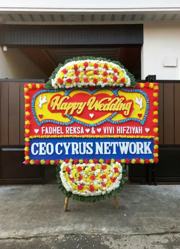 Papan Bunga Pernikahan gondrong